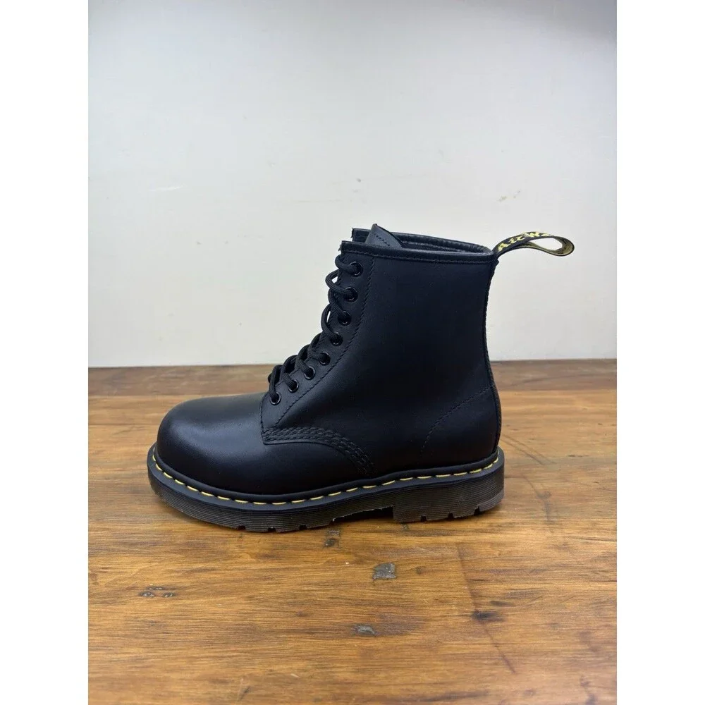 Dr Martens DM556 Mens Black Leather Steel Toe Work Safety Boots US 7 NWOB